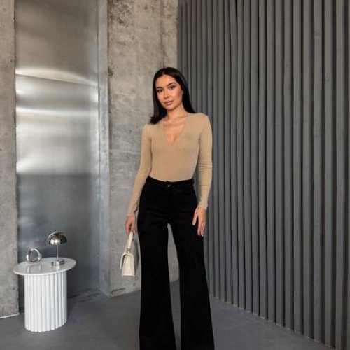 Штаны Arina (42-48) 9108 black (деми) Arina 9108 black