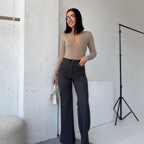 Штаны Arina (42-48) 9108 d.grey (деми) Arina 9108 d.grey