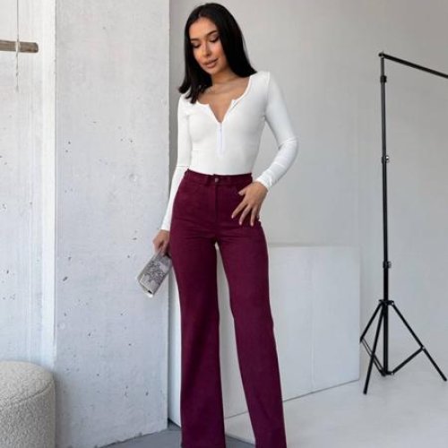 Штаны Arina (42-48) 9108 wine (деми) Arina 9108 wine