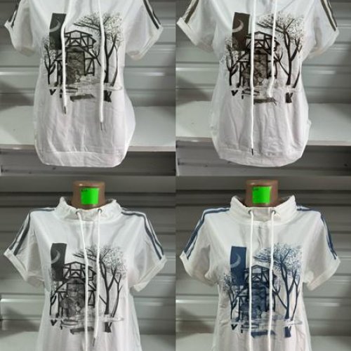 Футболка Gertie (48-58) 6481 white-grey (лето) Gertie 6481 white-grey