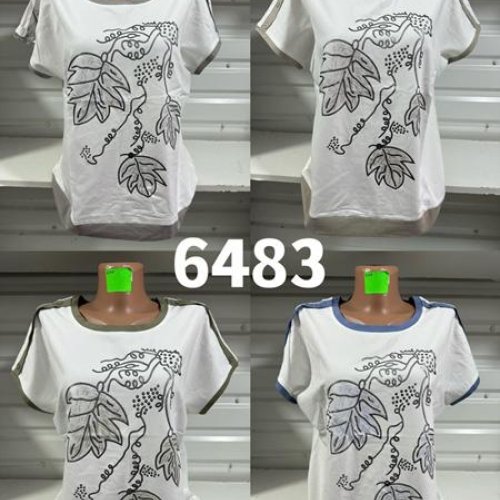 Футболка Gertie (48-58) 6483 white-beige (лето) Gertie 6483 white-beige