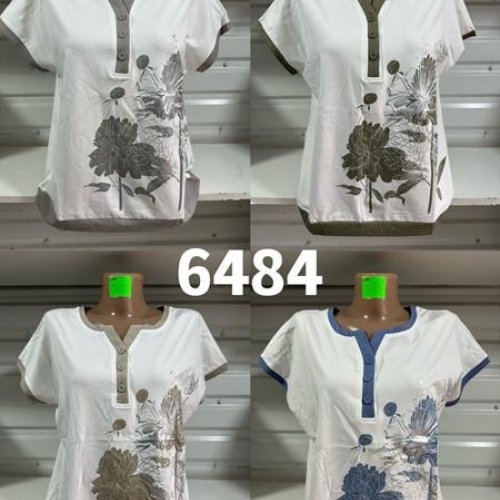 Футболка Gertie (48-58) 6484 white-blue (лето) Gertie 6484 white-blue