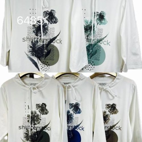 Свитер Gertie (42-58) 6485 white-khaki (деми) Gertie 6485 white-khaki