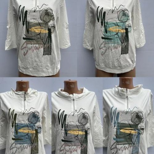 Свитер Gertie (48-58) 6488 white-l.blue (деми) Gertie 6488 white-l.blue