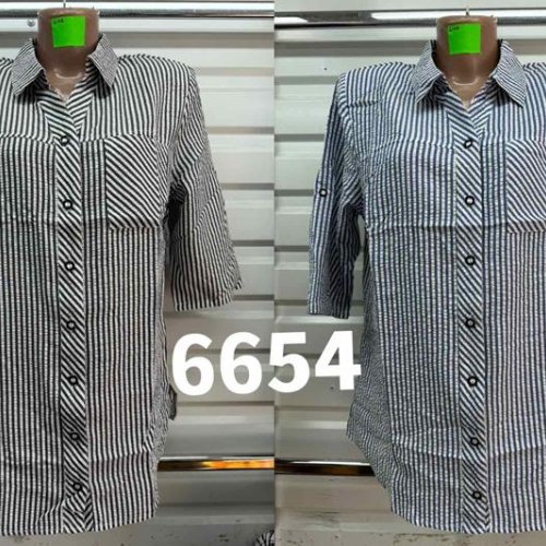 Рубашка Gertie (48-56) 6654 black (лето) Gertie 6654 black