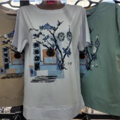 Футболка Gertie (XL-5XL) 6902 green (лето) Gertie 6902 green