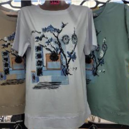 Футболка Gertie (XL-5XL) 6902-0 white (лето) Gertie 6902-0 white