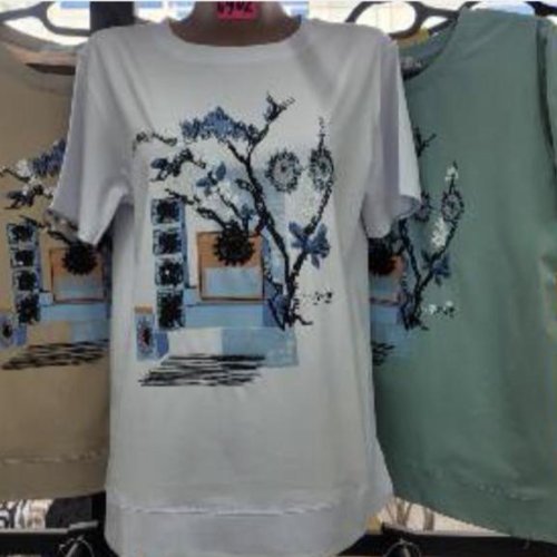 Футболка Gertie (XL-5XL) 6902 yellow (лето) Gertie 6902 yellow