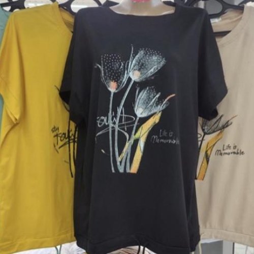 Футболка Gertie (2XL-5XL) G4 black (лето) Gertie G4 black