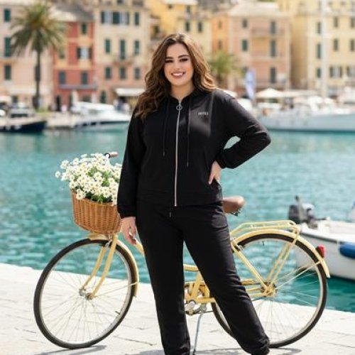 Костюм спорт Sport style (48-54) 53 black (деми) Sport style 53 black