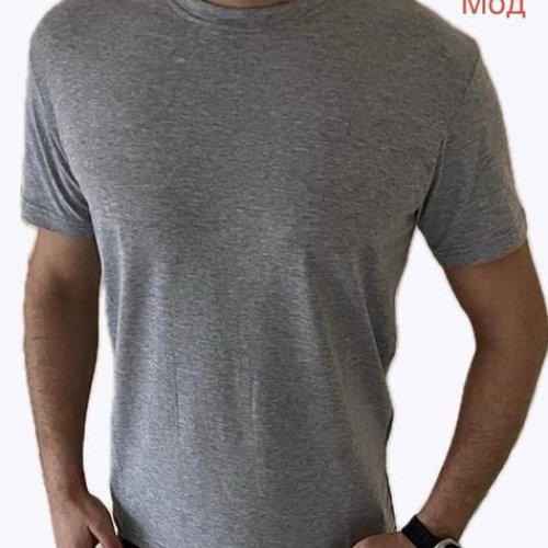 Футболка Надийка (M-2XL) ND1022-12 grey (лето) Надийка ND1022-12 grey