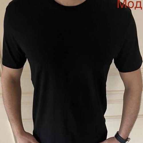 Футболка Надийка (M-2XL) ND1023-12 black (лето) Надийка ND1023-12 black