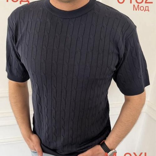 Футболка Надийка (M-2XL) ND1048-0132 d.grey (лето) Надийка ND1048-0132 d.grey