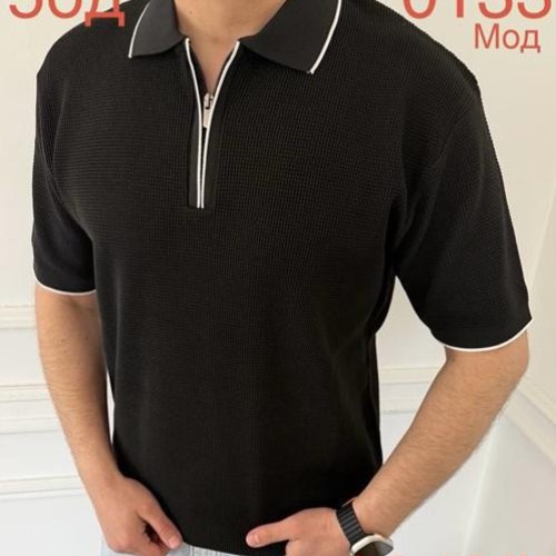 Футболка Надийка (M-2XL) ND1059-0133 black (лето) Надийка ND1059-0133 black