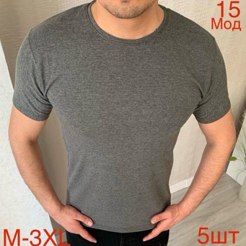 Футболка Надийка (M-3XL) ND1068-15 grey (лето) Надийка ND1068-15 grey