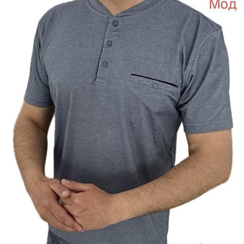 Футболка Надийка (3XL-6XL) ND1091-0130 grey (лето) Надийка ND1091-0130 grey