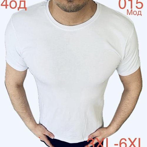 Футболка Надийка (2XL-6XL) ND1101-015 white (лето) Надийка ND1101-015 white