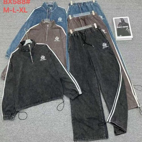 Костюм спорт Шаолинь (42-50) BX588 black (деми) Шаолинь BX588 black