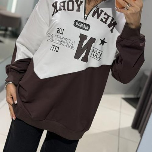 Свитер Comod (one size) 6635 white-brown (деми) Comod 6635 white-brown