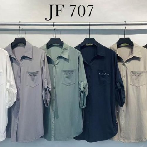 Рубашка Immei (4XL-6XL) JF707 green (деми) Immei JF707 green