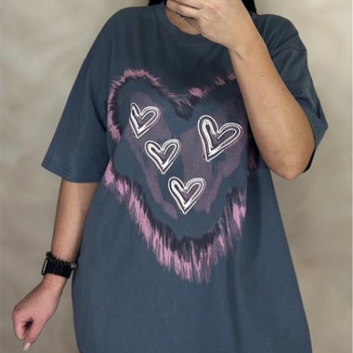 Футболка LeVisha (S-L) 25061 d.grey (лето) LeVisha 25061 d.grey