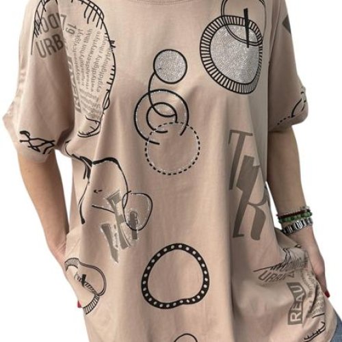 Футболка LeVisha (48-52) 26014 beige (лето) LeVisha 26014 beige