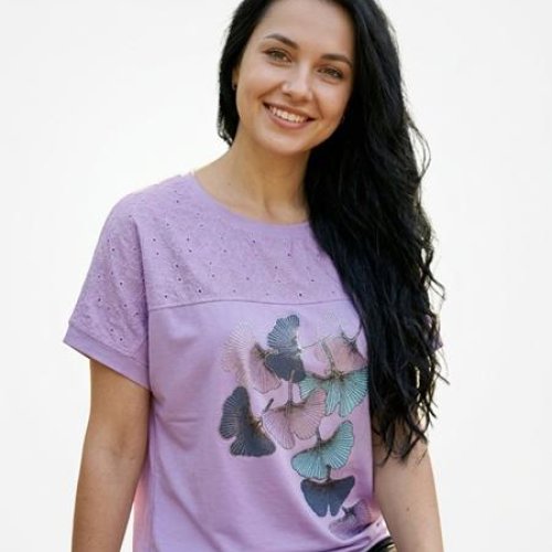 Футболка LeVisha (52-56) 26019 lilac (лето) LeVisha 26019 lilac