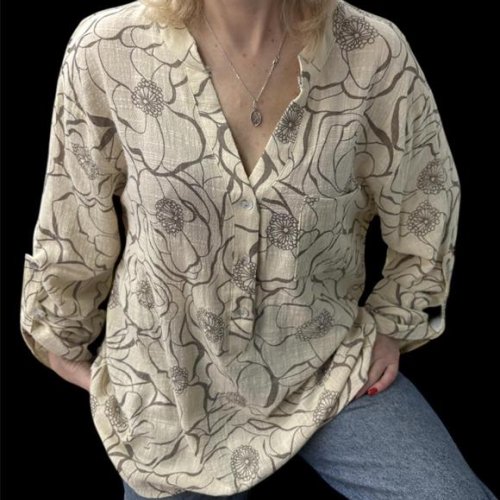 Блузка LeVisha (50-56) 26022 l.beige (деми) LeVisha 26022 l.beige