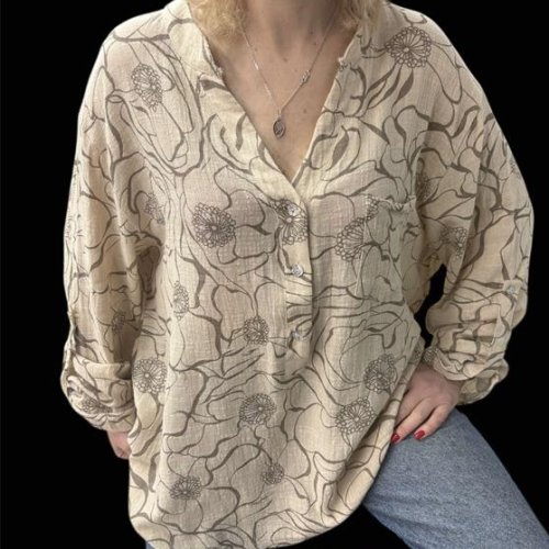 Блузка LeVisha (50-56) 26022-1 beige (деми) LeVisha 26022-1 beige