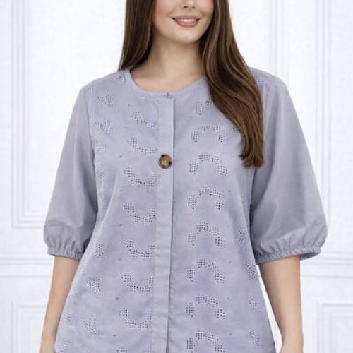 Блузка LeVisha (52-54) 26030 grey (лето) LeVisha 26030 grey