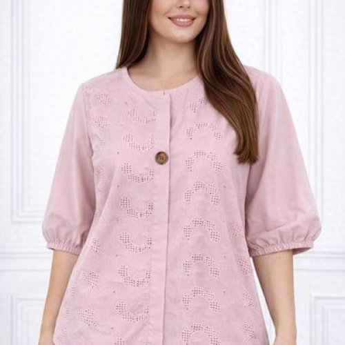 Блузка LeVisha (52-54) 26030 pink (лето) LeVisha 26030 pink