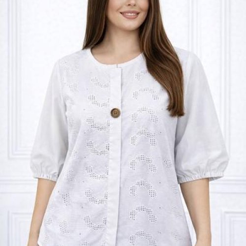 Блузка LeVisha (52-54) 26030 white (лето) LeVisha 26030 white