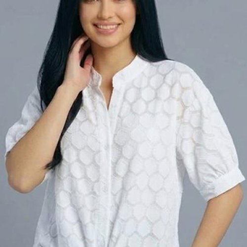 Блузка LeVisha (48-52) 26119 white (лето) LeVisha 26119 white