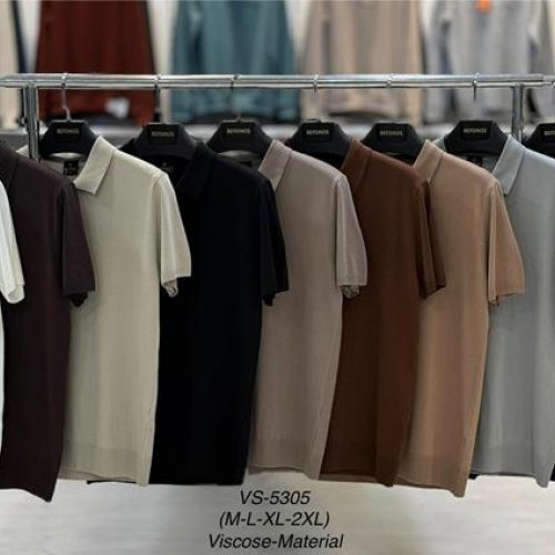 Футболка Vip Stendo (M-2XL) 5305 grey (лето) Vip Stendo 5305 grey