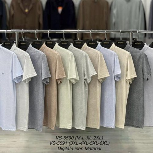 Футболка Vip Stendo (M-2XL) 5590 d.grey (лето) Vip Stendo 5590 d.grey