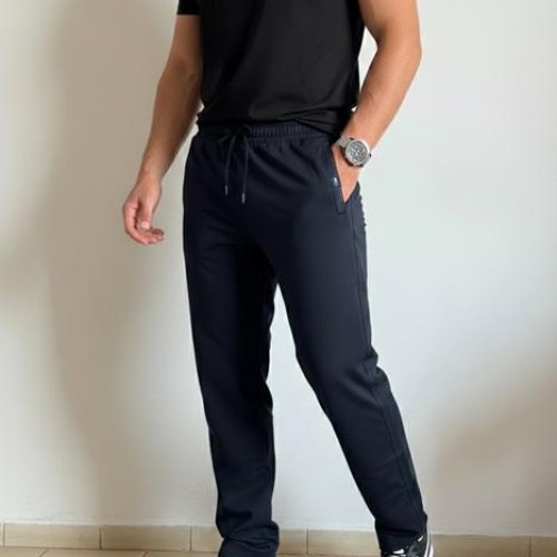 Штаны спорт Vip Stendo (M-3XL) VP72 navy (деми) Vip Stendo VP72 navy