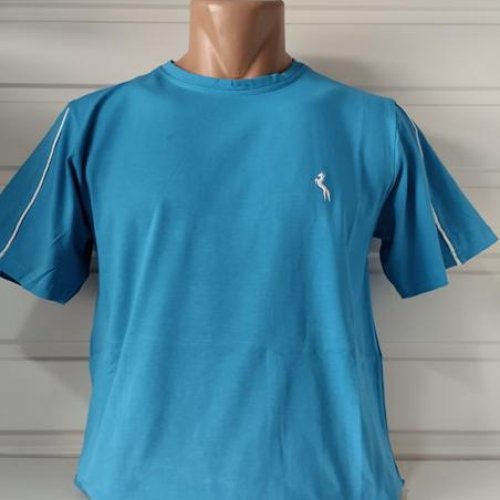 Футболка Panda (M-3XL) 1622 l.blue (лето) Panda 1622 l.blue