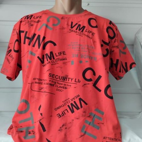 Футболка Panda (2XL-6XL) 1691 red (лето) Panda 1691 red