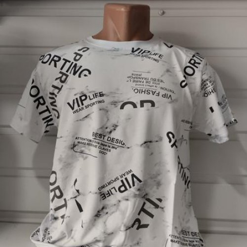 Футболка Panda (S-2XL) 1699 white (лето) Panda 1699 white