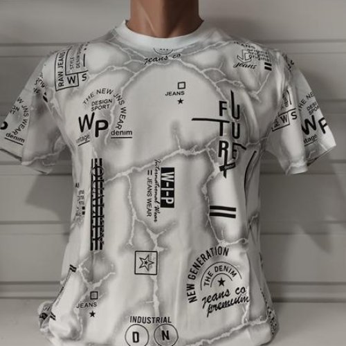 Футболка Panda (S-2XL) 1713 white (лето) Panda 1713 white