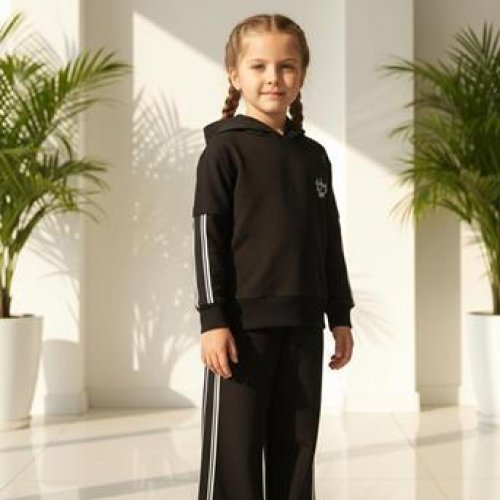 Костюм спорт Dino (5-9) DN136 black (деми) Dino DN136 black