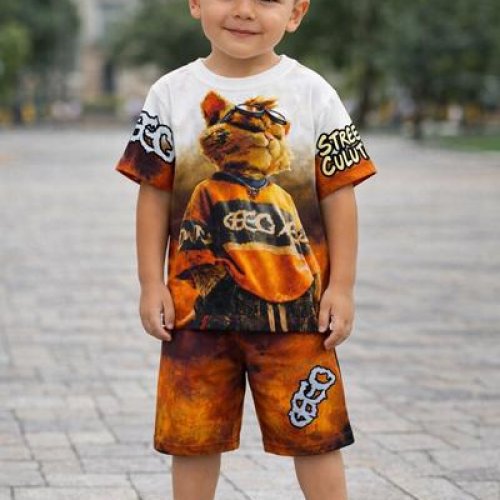 Костюм Dino (3-7) DN260 orange (лето) Dino DN260 orange