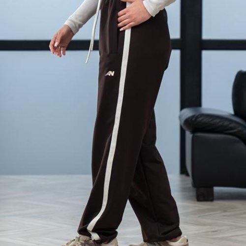 Штаны спорт AZNA (S-XL) Б303 chocolate (деми) AZNA Б303 chocolate