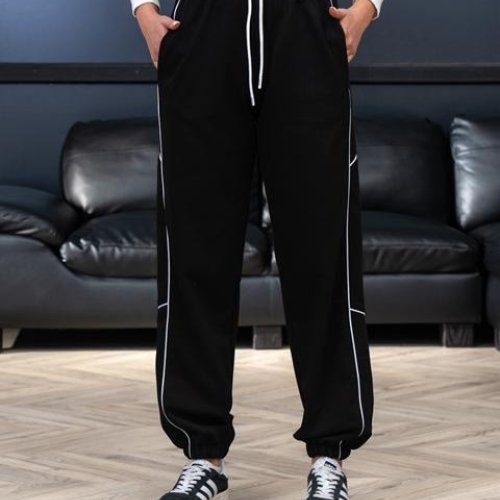 Штаны спорт AZNA (S-XL) Б308 black (деми) AZNA Б308 black