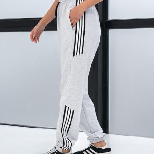 Штаны спорт AZNA (S-XL) Б38 l.grey (деми) AZNA Б38 l.grey