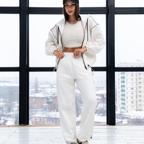 Костюм спорт AZNA (S-XL) Д120 milk (деми) AZNA Д120 milk