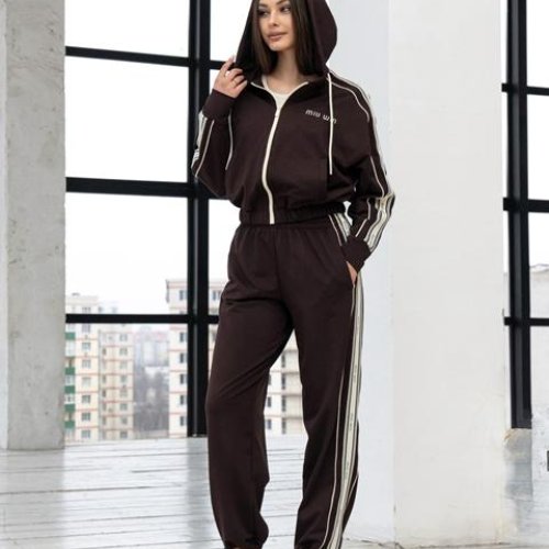 Костюм спорт AZNA (XS-L) Д124 chocolate (деми) AZNA Д124 chocolate