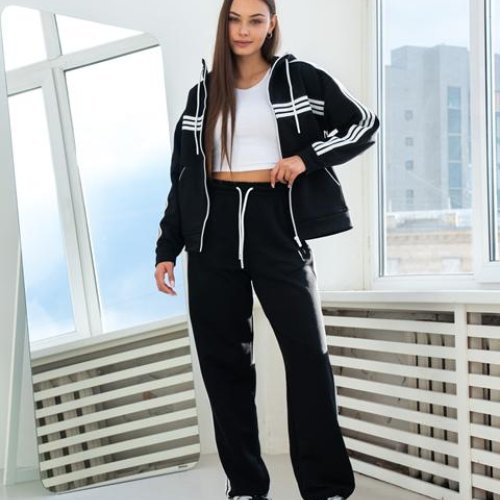 Костюм спорт AZNA (S-XL) Д189 black (деми) AZNA Д189 black