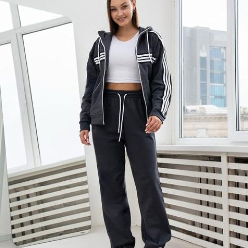 Костюм спорт AZNA (S-XL) Д189 d.grey (деми) AZNA Д189 d.grey