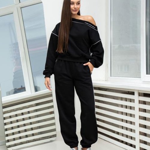 Костюм спорт AZNA (XS-L) ДП179 black (деми) AZNA ДП179 black